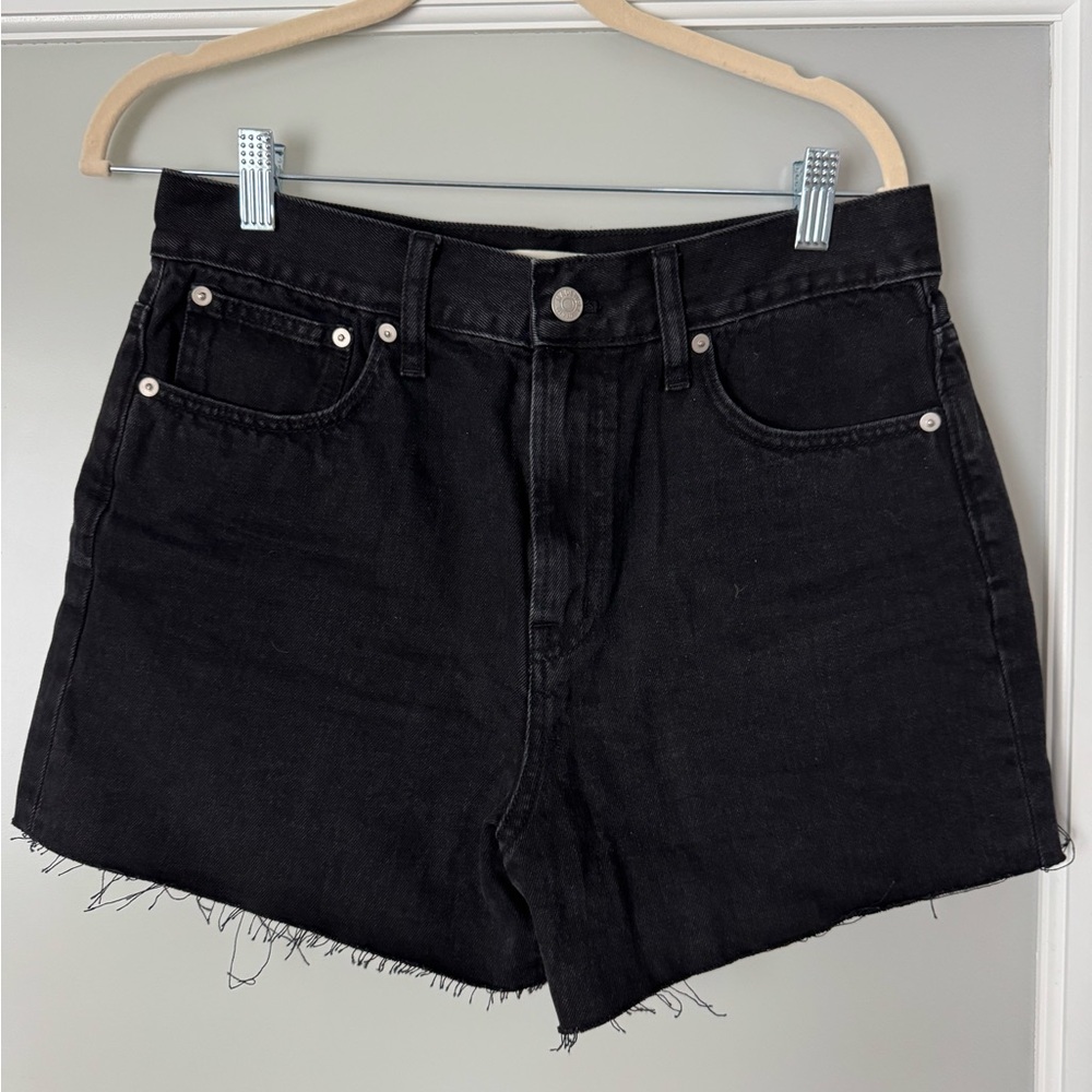 Madewell Black Jean Shorts